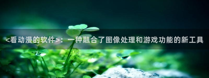 风车动漫,：<看动漫的软件>：一种融合了图像处理和游戏功能的新工具