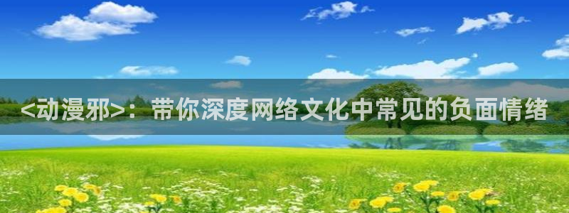 风车动漫9：<动漫邪>：带你深度网络文化中常见的负面情绪